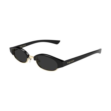 Alexander McQueen AM0534S 001 Zwart Heren Zonnebril