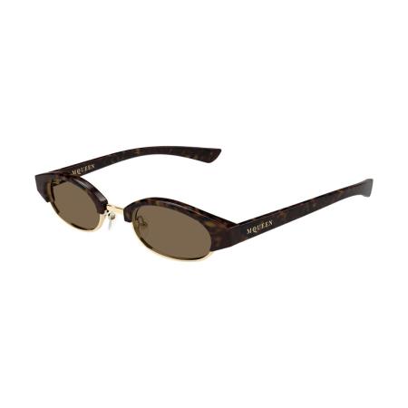 Alexander McQueen AM0534S 002 Tortoiseshell Heren Zonnebril