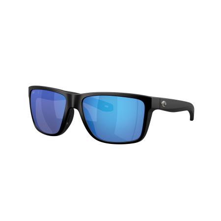 Costa Mannelijk Sunglass 6S9120 Broadbill II - Framekleur: Matzwart, Lenskleur: Blauw gespiegeld