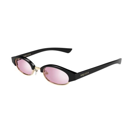 Alexander McQueen AM0534S 005 Zwart Heren Zonnebril