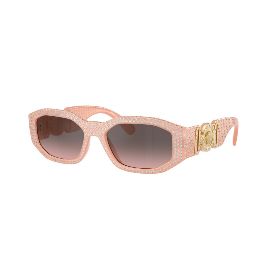 Versace Mannelijk Sunglass VE4361 Biggie - Framekleur: Nude opalescent, Lenskleur: Pink Gradient Grey Flash Silver Multicolor
