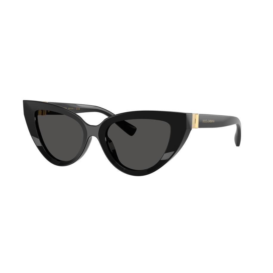 Dolce&Gabbana Vrouwelijk Sunglass DG4497 - Framekleur: Zwart, Lenskleur: Donkergrijs Grijs