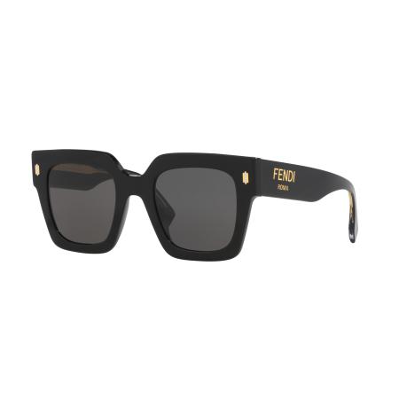 Fendi Vrouwelijk Sunglass Fendi Roma FE40101I - Framekleur: Zwart, Lenskleur: Grijs
