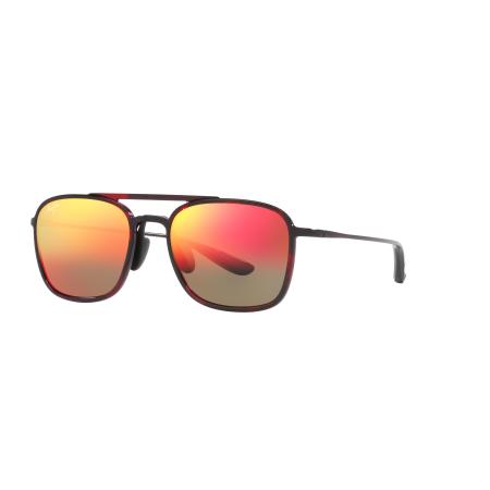 Maui Jim Unisex Sunglass Keokea - Framekleur: Tortoise rood, Lenskleur: Hawaii Lava U+2122 Mirror Polarized