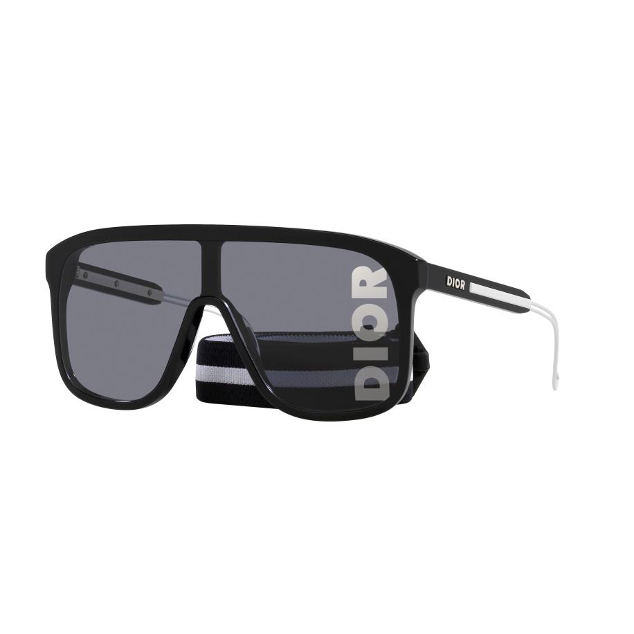 DIOR Mannelijk Sunglass Diorfastm1I - Framekleur: Zwart, Lenskleur: Dofgrijs Grijs