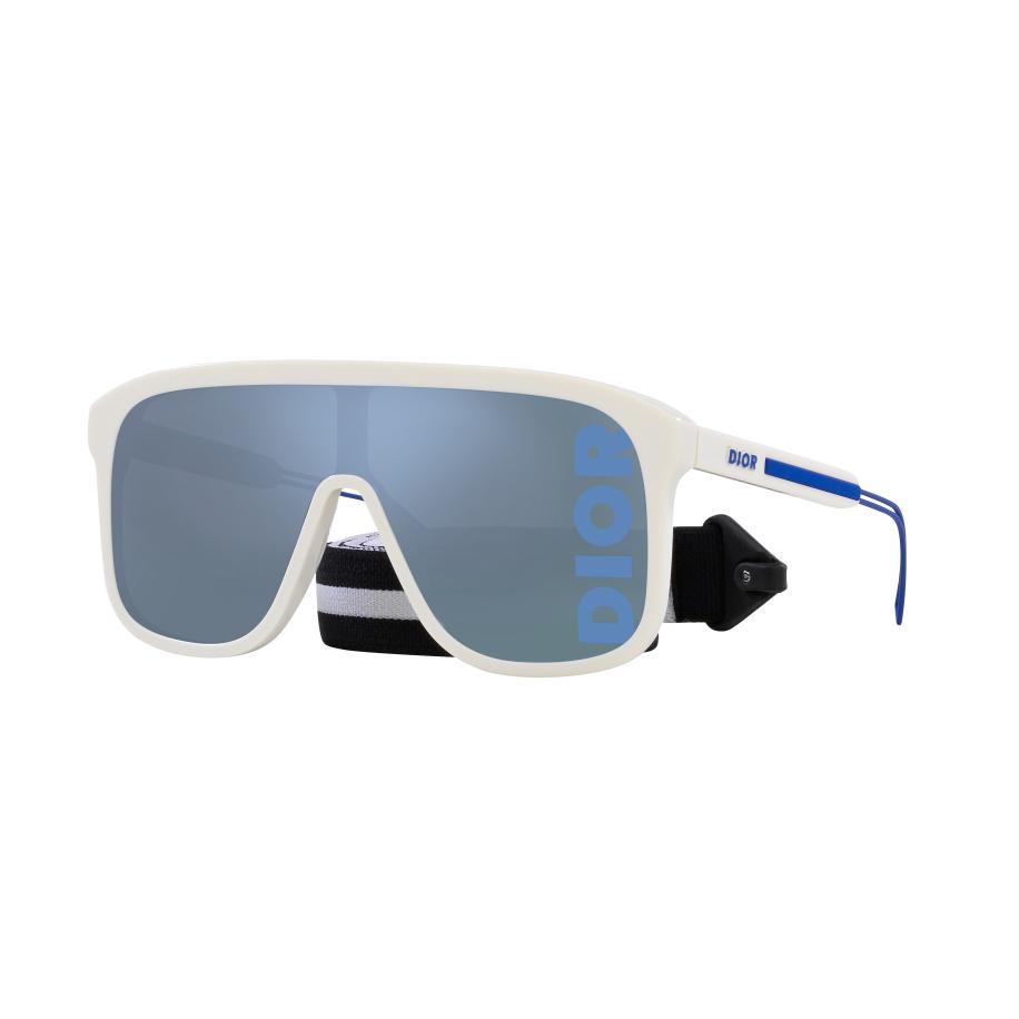 DIOR Mannelijk Sunglass Diorfastm1I - Framekleur: Ivoor, Lenskleur: Blauw Blauw