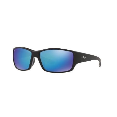 Maui Jim Mannelijk Sunglass Local Kine - Framekleur: Zwart, Lenskleur: Blue Hawaii
