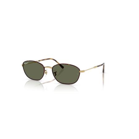 Ray-Ban Rb3749 zonnebril Goud montuur Groen glazen Gepolariseerd 58-18