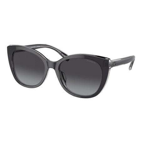 Coach HC8365U CH566 Aziatische pasvorm 57458G Grijs Dames Zonnebril