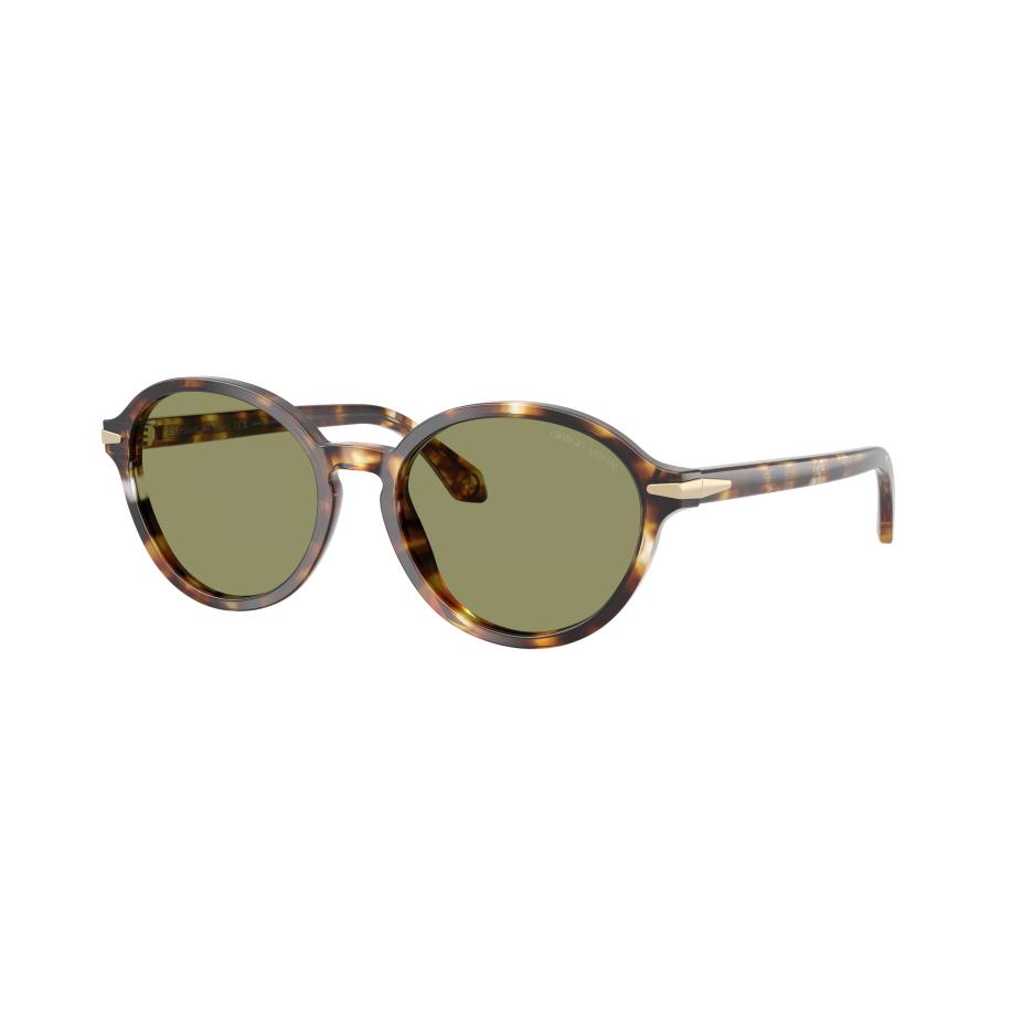 Giorgio Armani Vrouwelijk Sunglass AR8237 - Framekleur: Havana Gialla, Lenskleur: Groen Groen
