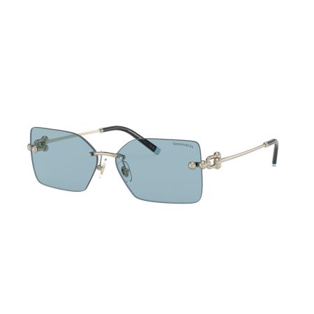 Tiffany & Co. Vrouwelijk Sunglass TF3088 - Framekleur: Lichtgoud, Lenskleur: Blauw