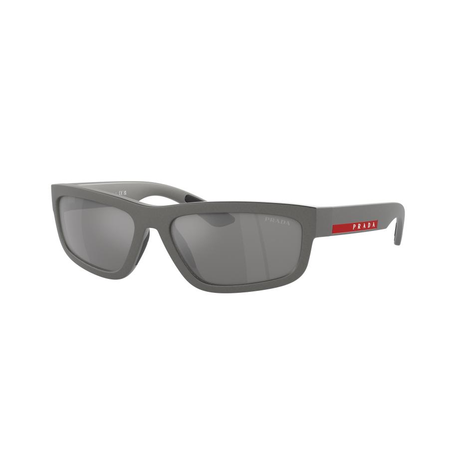 Prada Linea Rossa Mannelijk Sunglass PS 5ZS - Framekleur: Metaalgrijs, Lenskleur: Grijs gespiegeld zilver Multicolor