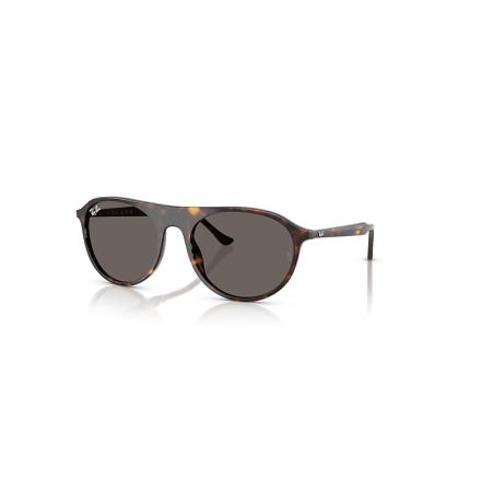 Ray-Ban Rb2215 zonnebril Havana montuur Grijs glazen 56-20