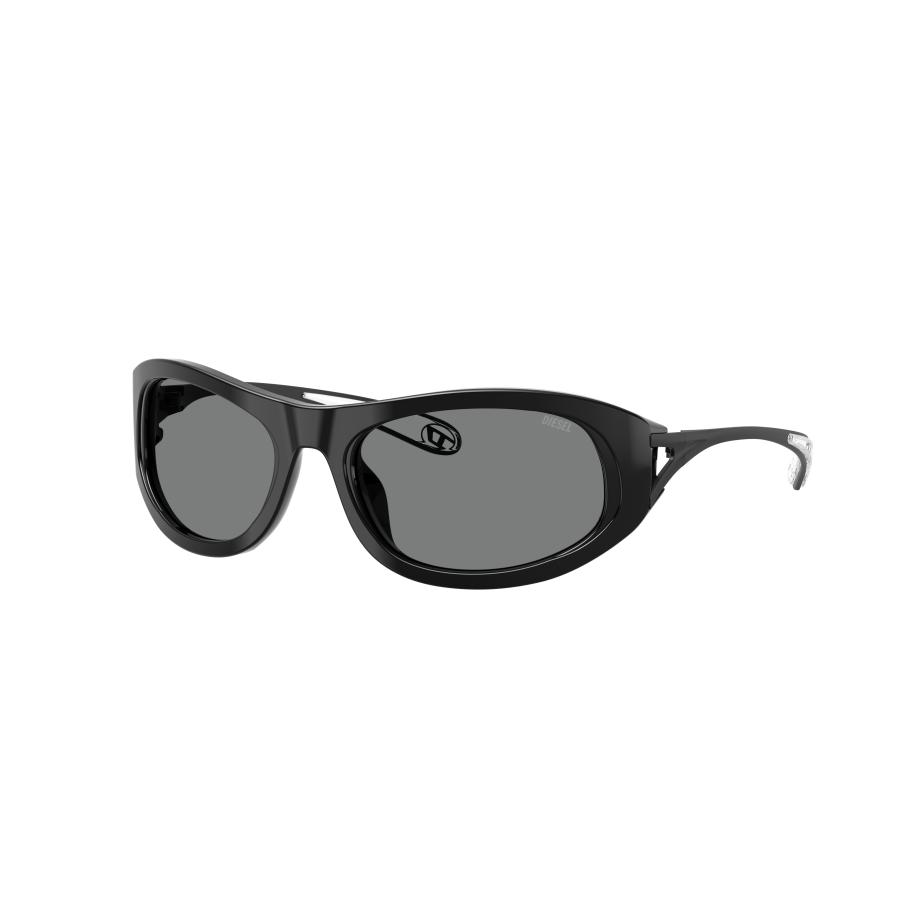 Diesel Unisex Sunglass DL2007U - Framekleur: Zwart, Lenskleur: Donkergrijs Grijs