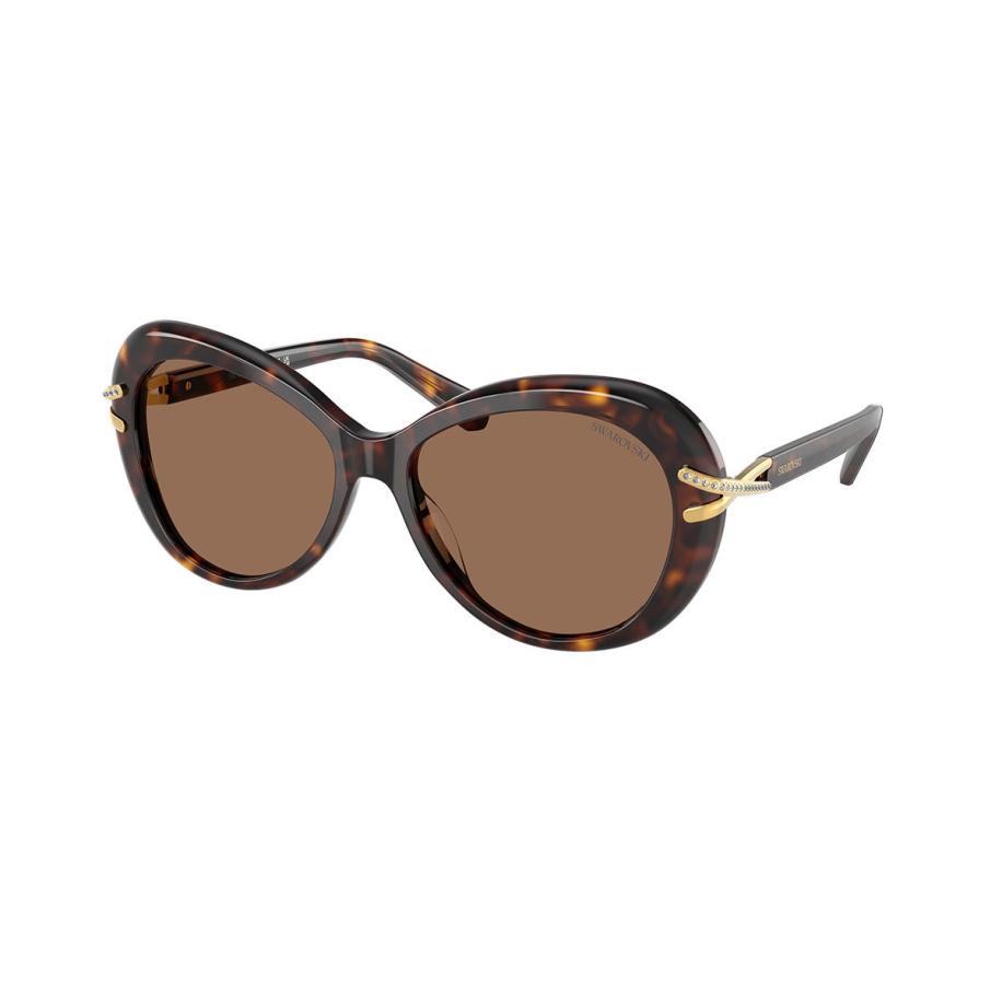 Swarovski SK6026F Aziatische pasvorm 100273 Tortoiseshell Dames Zonnebril