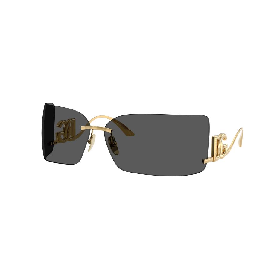 Dolce&Gabbana Vrouwelijk Sunglass DG2319 - Framekleur: Goud, Lenskleur: Donkergrijs Grijs