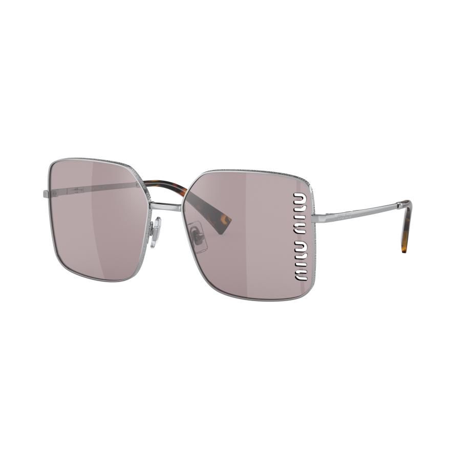 Miu Miu Vrouwelijk Sunglass MU 51YS - Framekleur: Zilver, Lenskleur: Violet gespiegeld flash zilver Multicolor