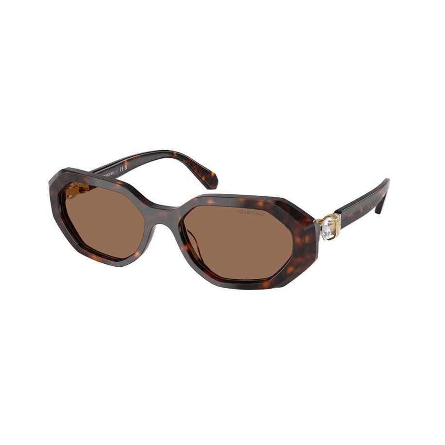 Swarovski SK6028F Aziatische pasvorm 100273 Tortoiseshell Dames Zonnebril