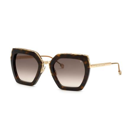 Philipp Plein SPP097S 0722 Tortoiseshell Dames Zonnebril