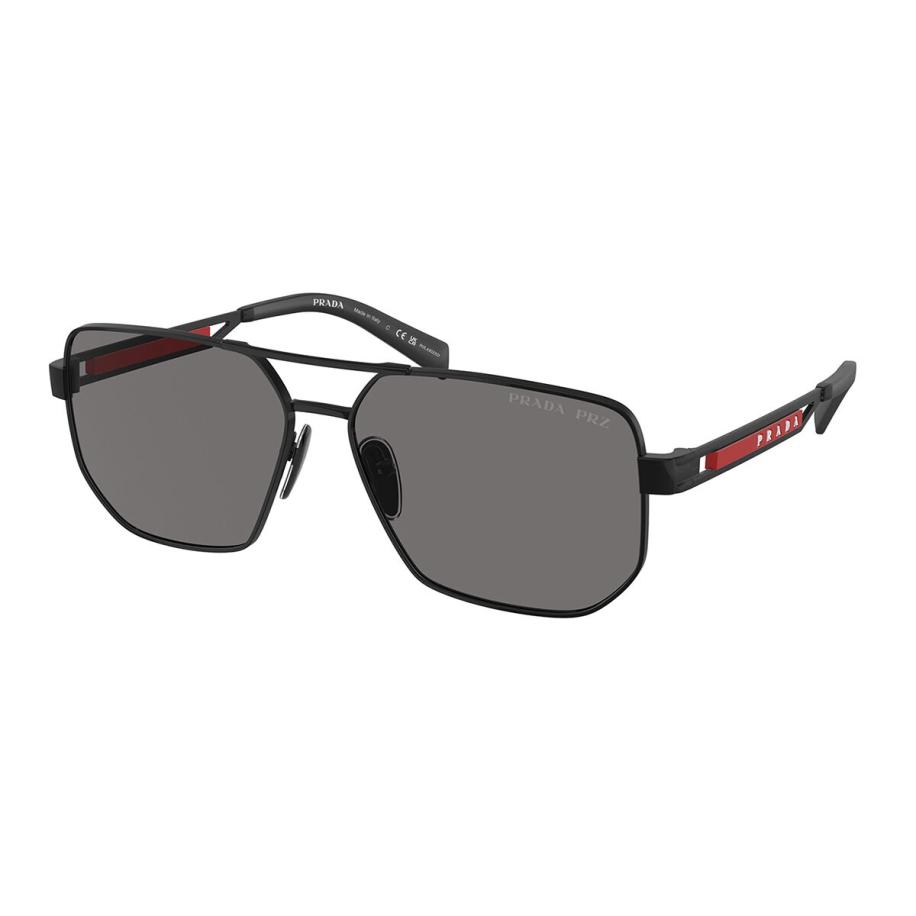 Prada Linea Rossa PS51ZS Polarized 1BO02G Zwart Heren Zonnebril