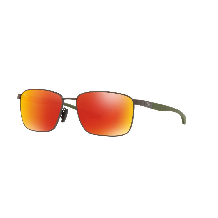 Maui Jim Unisex Sunglass Kaala - Framekleur: Donker staalgrijs, Lenskleur: Hawaii Lava U+2122 Mirror Polarized Multicolor