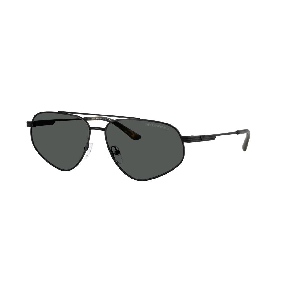 Emporio Armani EA2156 300187 Zwart Heren Zonnebril Grijs