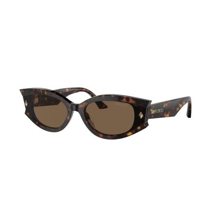 Jimmy Choo Vrouwelijk Sunglass JC5015U - Framekleur: Havana, Lenskleur: Donkerbruin