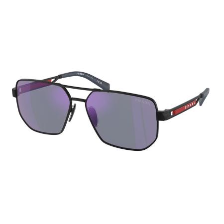 Prada Linea Rossa PS51ZS 1BO70A Zwart Heren Zonnebril
