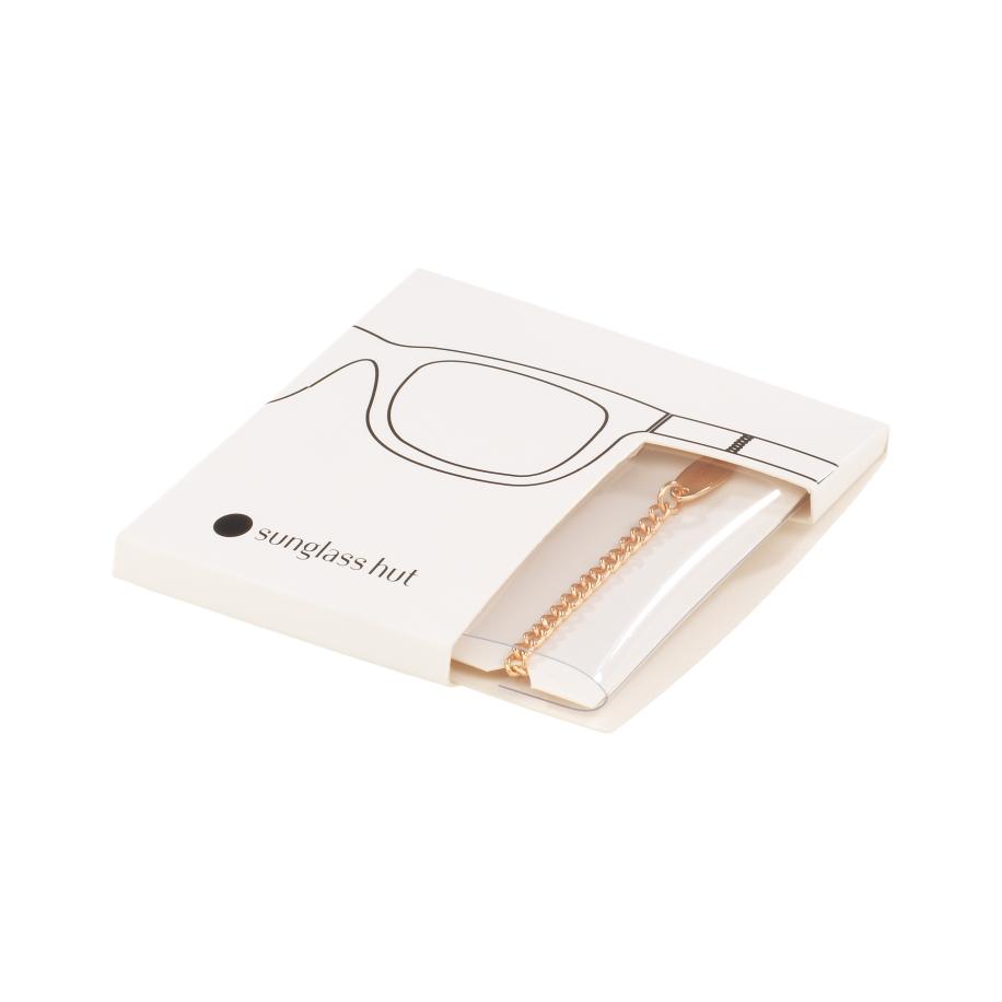 Sunglass Hut Collection Unisex AHU0001ST Gold Sunglass Chain - Framekleur: Glanzend wit Firework, Lenskleur: Multicolor