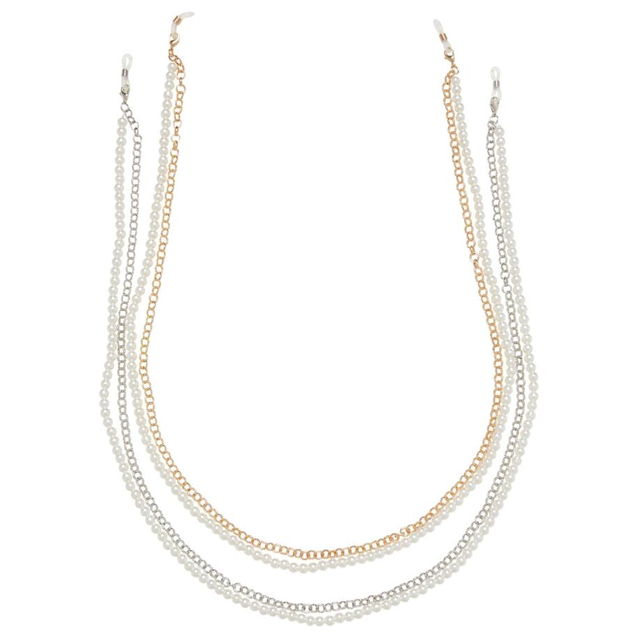 Urban Classics Urban Classics Zonnebril Pearl layering Chain goud -
