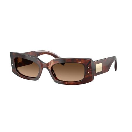Dolce&Gabbana Vrouwelijk Sunglass DG4479 - Framekleur: Donkerrood Havana, Lenskleur: Bruin Gradiënt