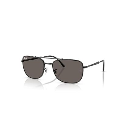Ray-Ban Rb3755 zonnebril Zwart montuur Grijs glazen 59-19