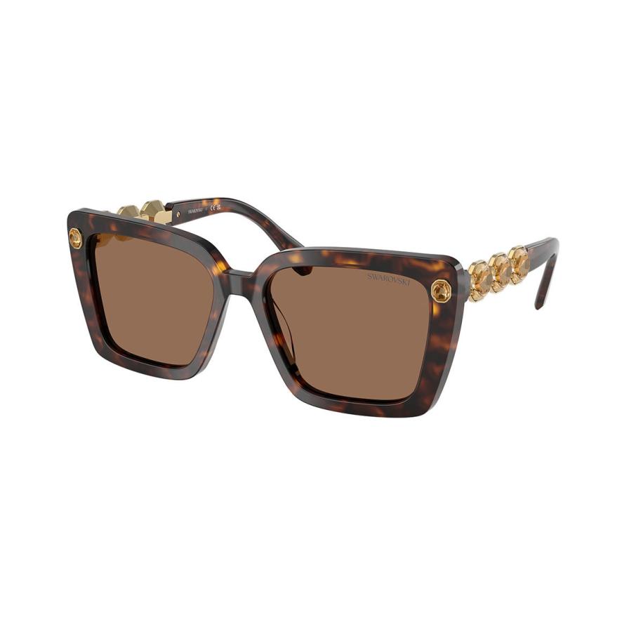 Swarovski SK6032F Aziatische pasvorm 100273 Tortoiseshell Dames Zonnebril