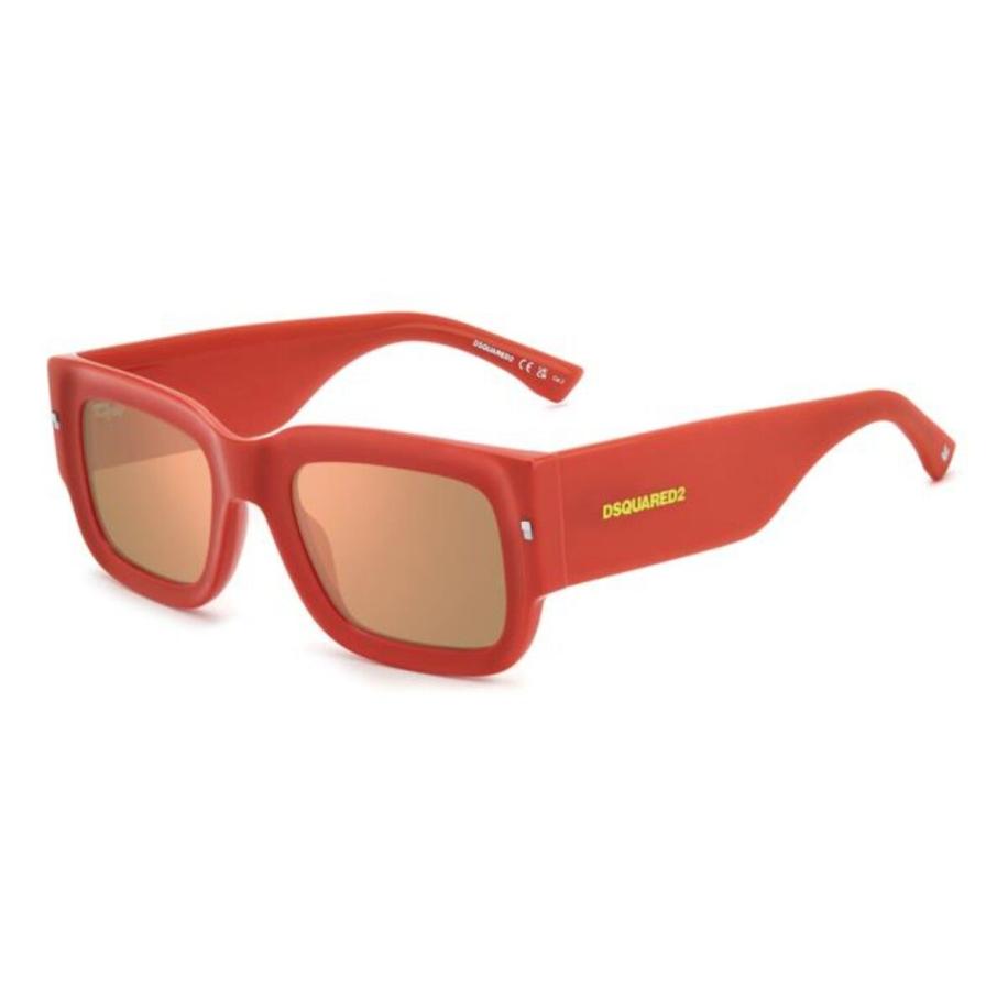 Dsquared2 D2 89/S/SE 1N5/0J Rood Heren Zonnebril