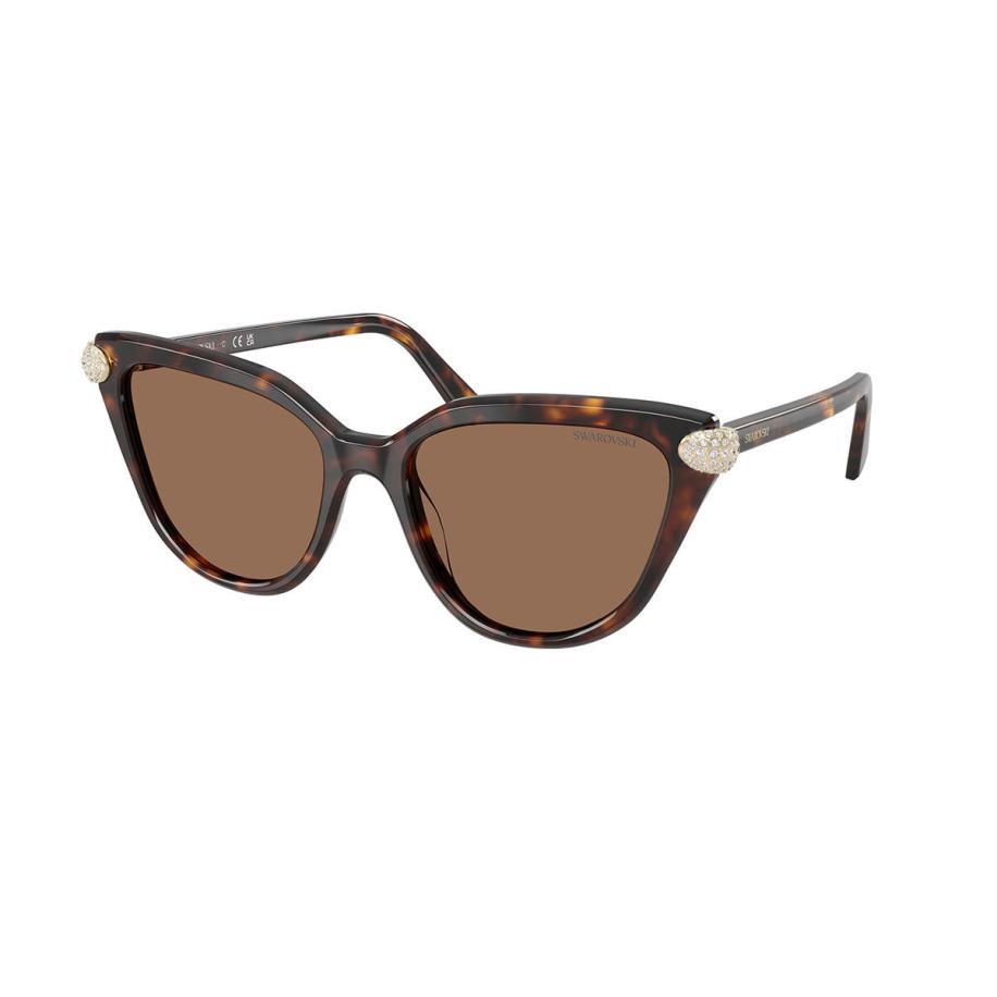 Swarovski SK6039F Aziatische pasvorm 100273 Tortoiseshell Dames Zonnebril