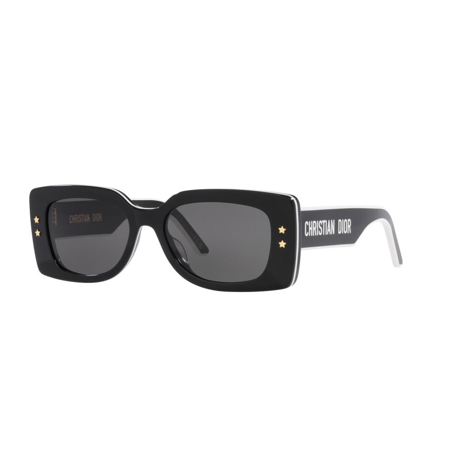 DIOR Vrouwelijk Sunglass DiorPacific S1U - Framekleur: Zwart glanzend, Lenskleur: Dofgrijs Grijs