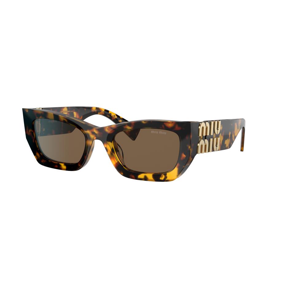 Miu Miu Vrouwelijk Sunglass MU 9WS - Framekleur: Honing Havana, Lenskleur: Donkerbruin Bruin