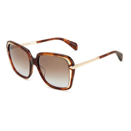 Rag & Bone RNB1059/G/S Aziatische pasvorm 086/HA Tortoiseshell Dames Zonnebril