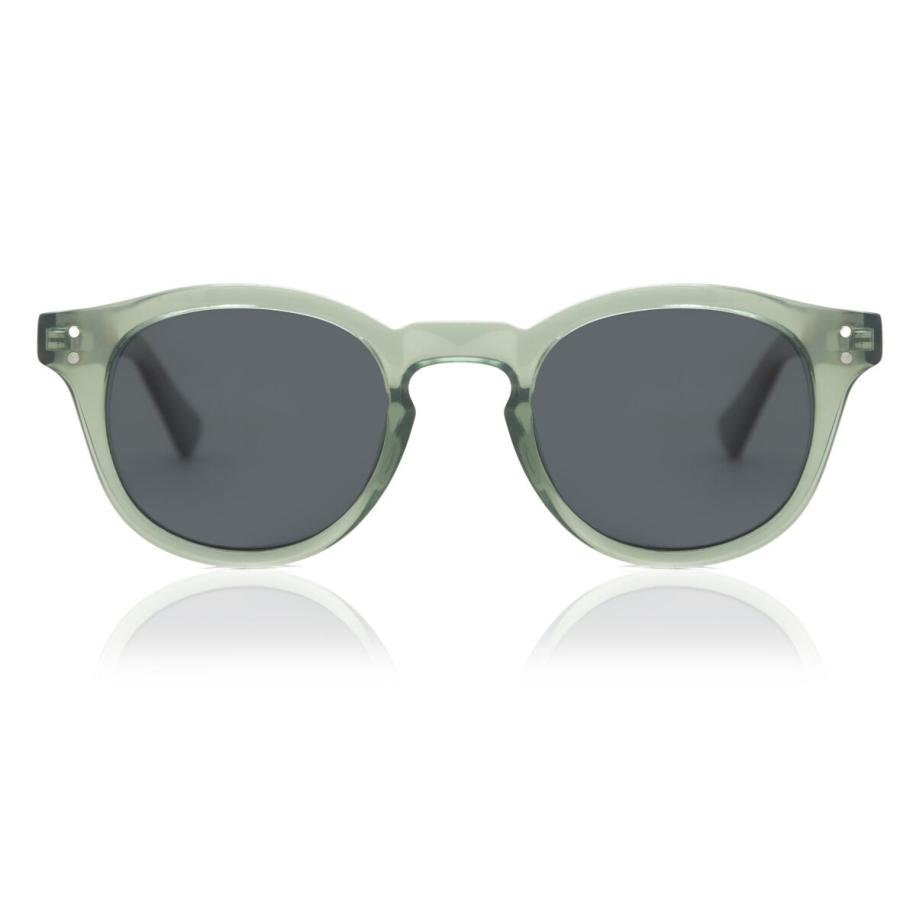 Dames Ovaal Volledige rand Plastic Groen Zonnebril - Arise Collective