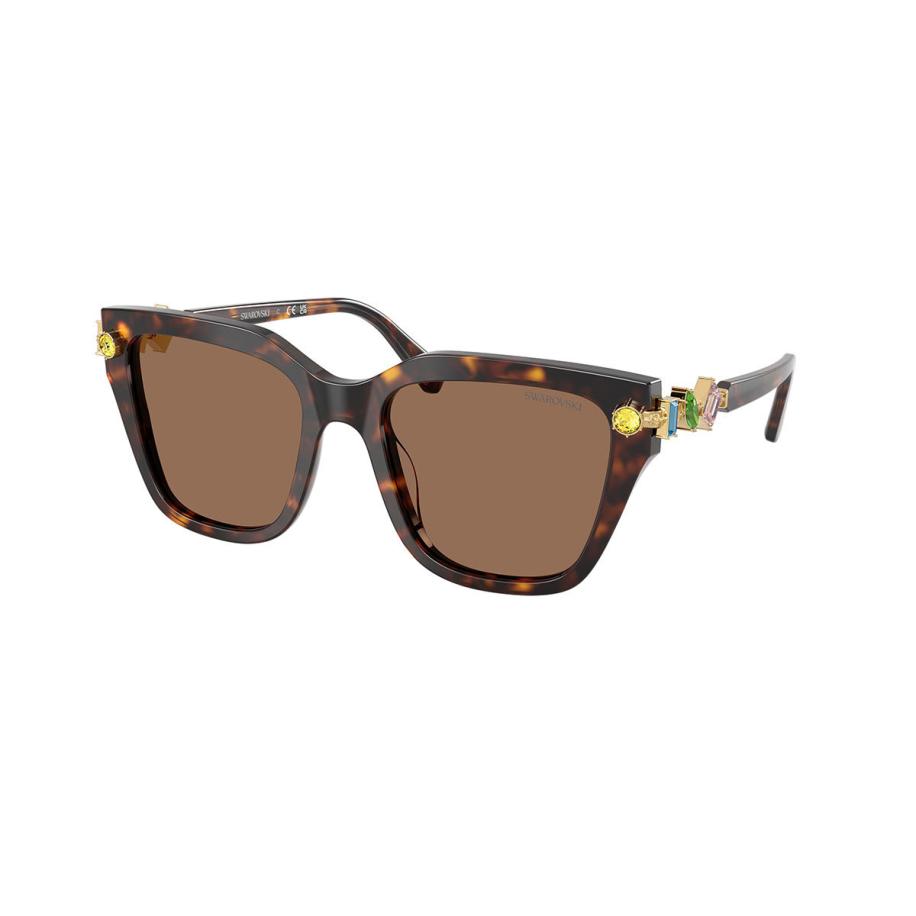 Swarovski SK6041F Aziatische pasvorm 100273 Tortoiseshell Dames Zonnebril