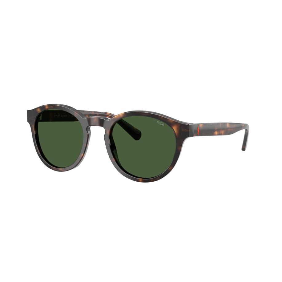 Polo Ralph Lauren Mannelijk Sunglass PH4192 - Framekleur: Glanzend donker Havana, Lenskleur: Flessengroen Groen