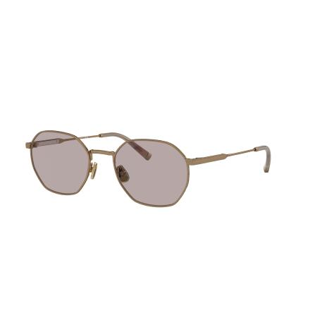 Brunello Cucinelli Unisex Sunglass BC2003ST - Framekleur: Satijnglans goud, Lenskleur: Gepolariseerd wit
