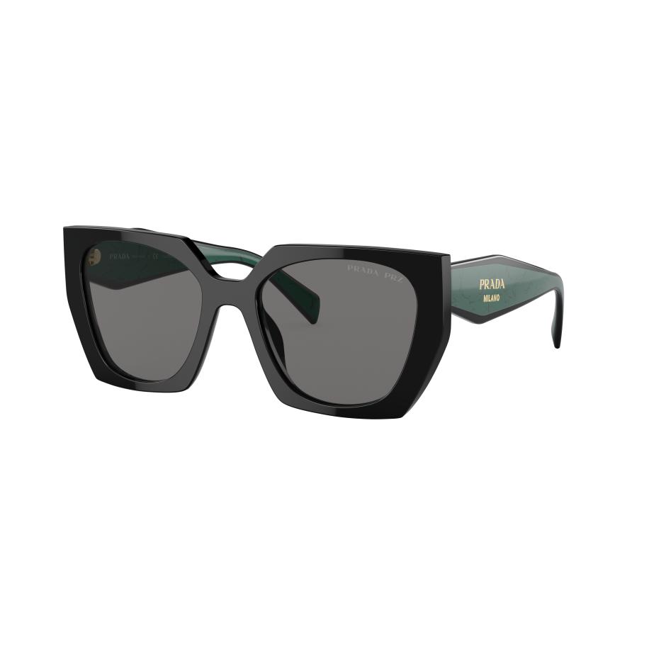 Prada Vrouwelijk Sunglass PR 15WS - Framekleur: Zwart, Lenskleur: Donkergrijs Polar Grijs