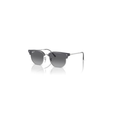 Ray-Ban NEW CLUBMASTER KIDS zonnebril Zilver montuur Grijs glazen gepolariseerd 47-17