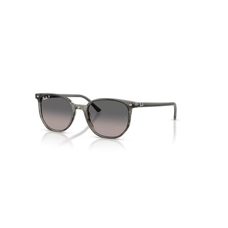 Ray-Ban Elliot zonnebril Grijs Gestreept montuur Grijs glazen Gepolariseerd 52-19