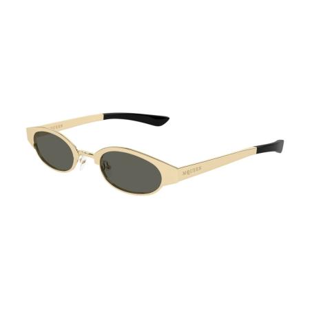 Alexander McQueen AM0545S 001 Goud Heren Zonnebril