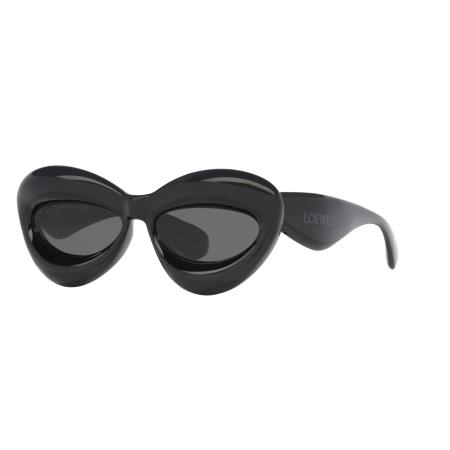 Loewe Vrouwelijk Sunglass LW40097I - Framekleur: Zwart glanzend, Lenskleur: Grijs