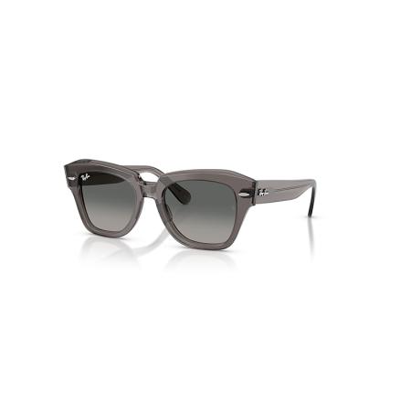 Ray-Ban State Street zonnebril Transparant Grijs montuur Grijs glazen 49-20