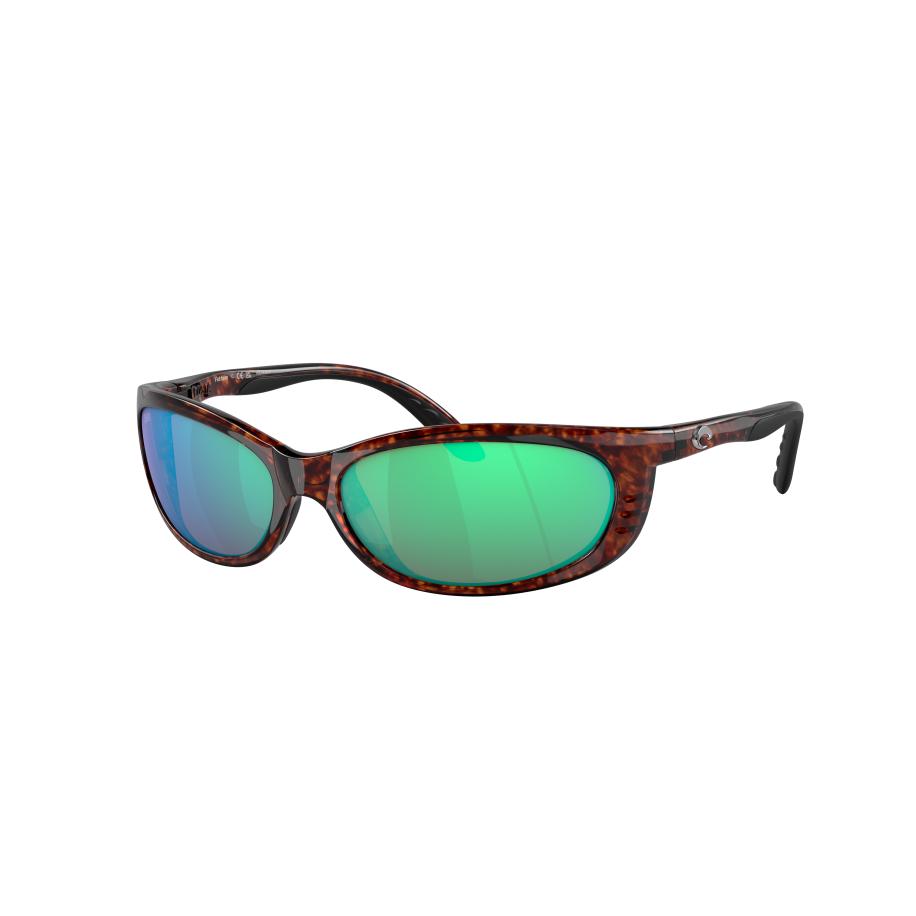 Costa Mannelijk Sunglass 6S9058 Fathom - Framekleur: Tortoise, Lenskleur: Groen gespiegeld Groen