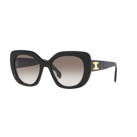 Celine Vrouwelijk Sunglass CL40226U - Framekleur: Zwart glanzend, Lenskleur: Bruin